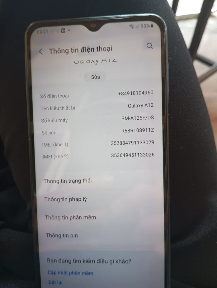 Điện thoại Samsung A12