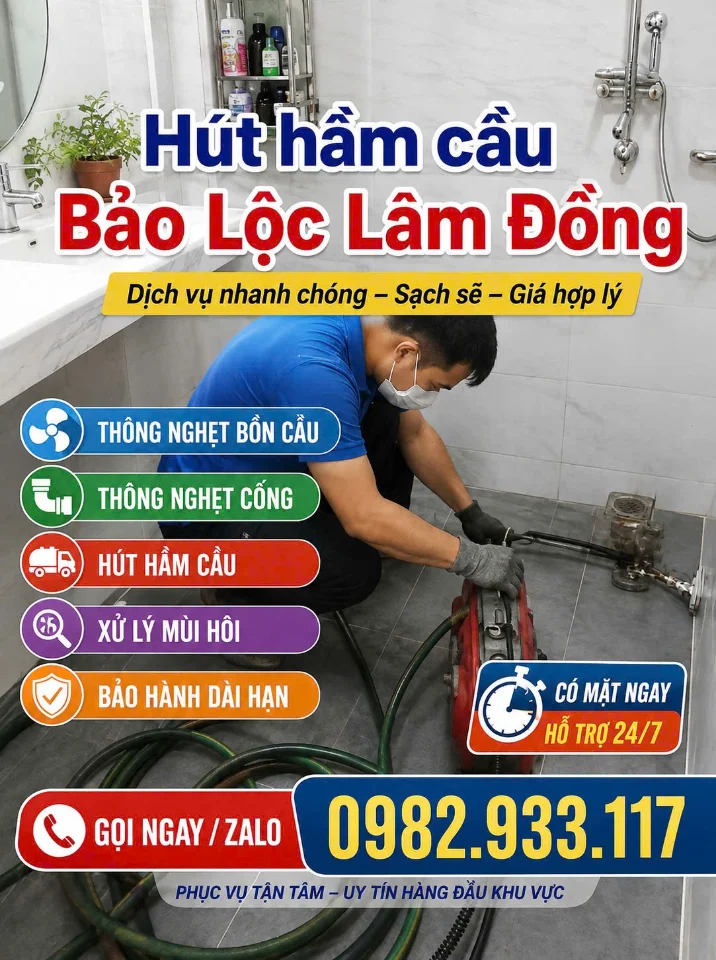 HÚT HẦM THÔNG NGHẸT CỐNG