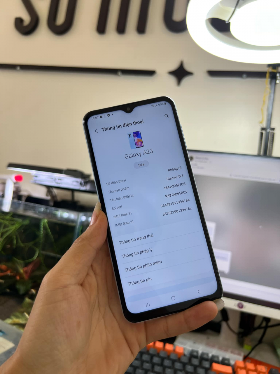 bán samsung a23 ram 6/128 zin còn đẹp