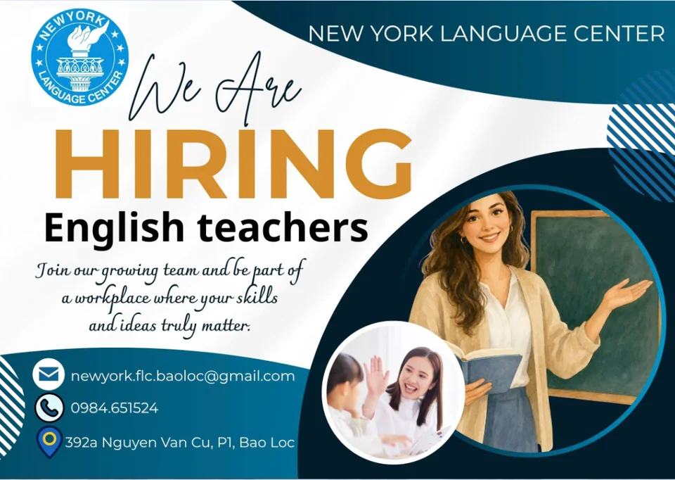 TRUNG TÂM ANH NGỮ NEW YORK TUYỂN DỤNG
