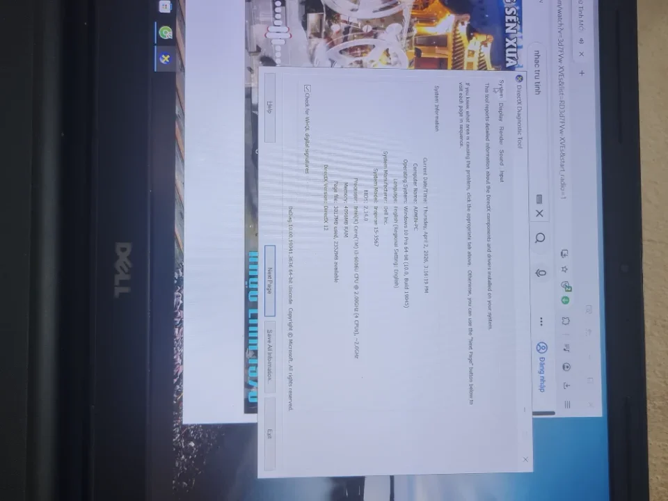 Bán nhanh dell 15 3567