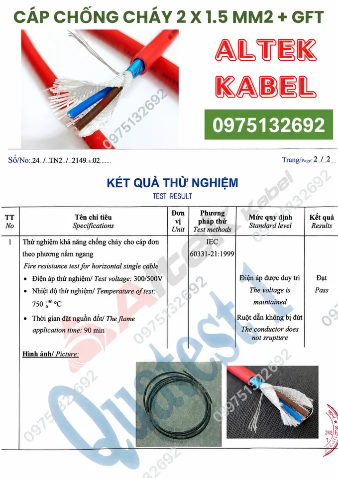 Cáp chống cháy chống nhiễu Altek Kabel – giải pháp an toàn cho hệ thốn