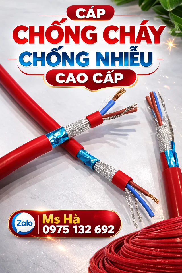 CÁP CHỐNG CHÁY CHỐNG NHIỄU FR – AN TOÀN CHO HỆ THỐNG PCCC