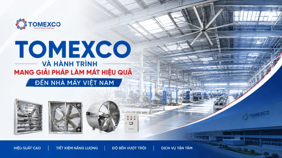 Giải pháp thông gió, làm mát công nghiệp tổng thể cho nhà máy, KCN
