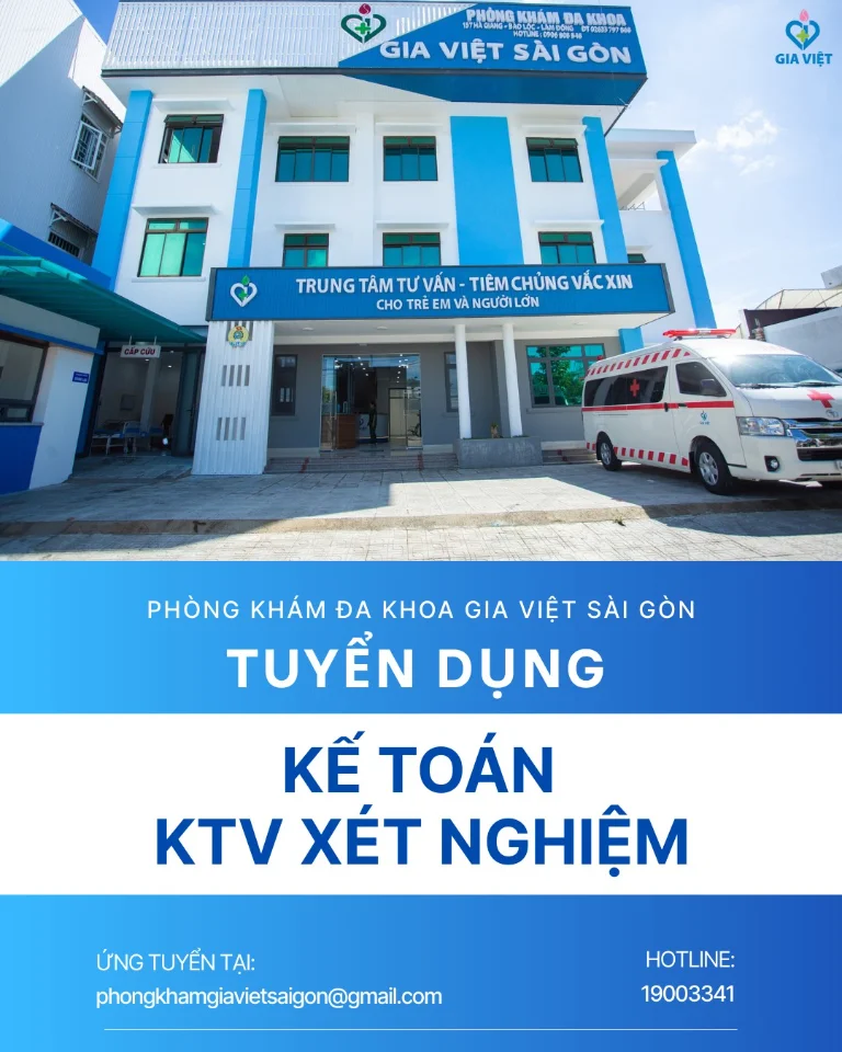 Phòng khám đa khoa Gia Việt tuyển dụng