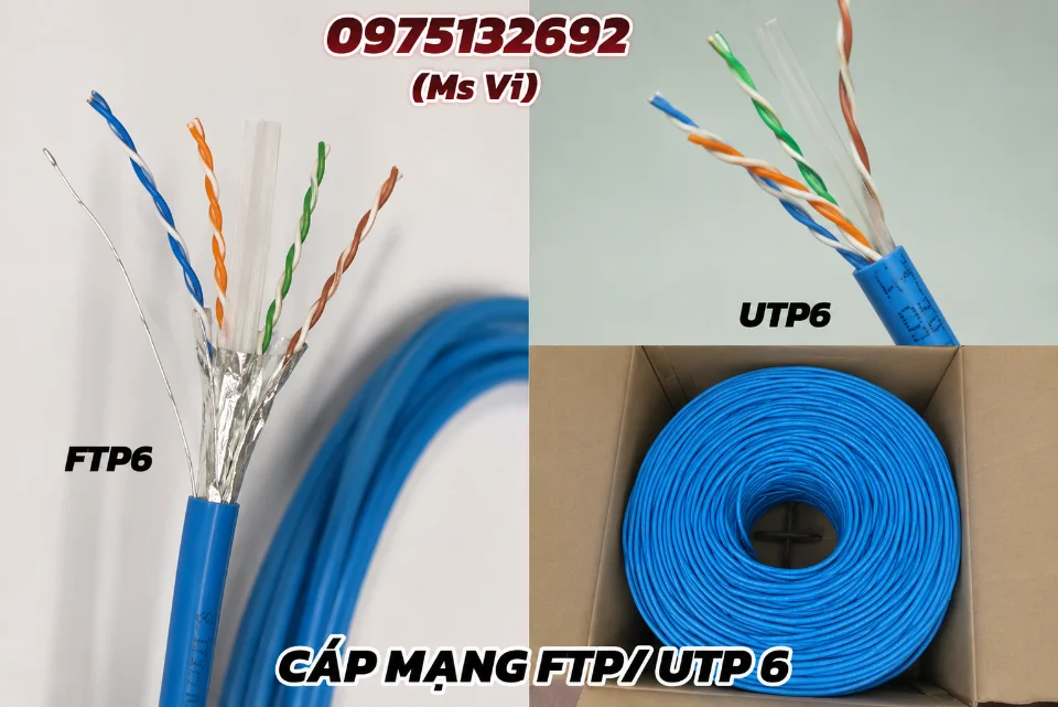CÁP MẠNG CAT5E, CAT6, FTP – KẾT NỐI NHANH, TÍN HIỆU ỔN ĐỊNH