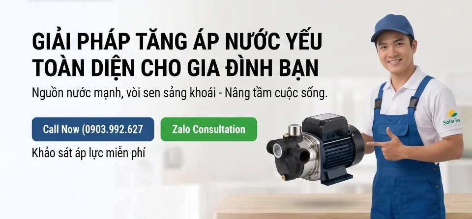 Dịch vụ lắp bơm tăng áp cho nước máy bị yếu - khu vực Bảo Lộc, Bảo Lâm