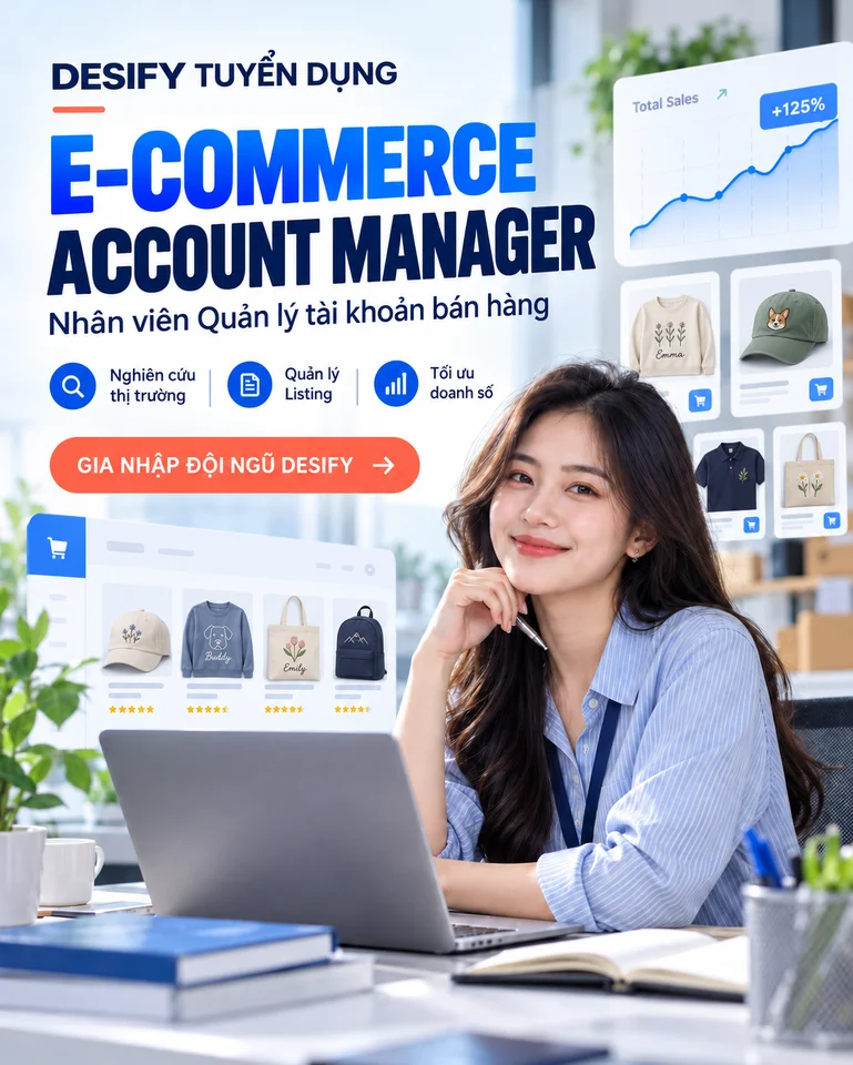 Desify tuyển nhân viên văn phòng (Account Manager) | 8-10 triệu