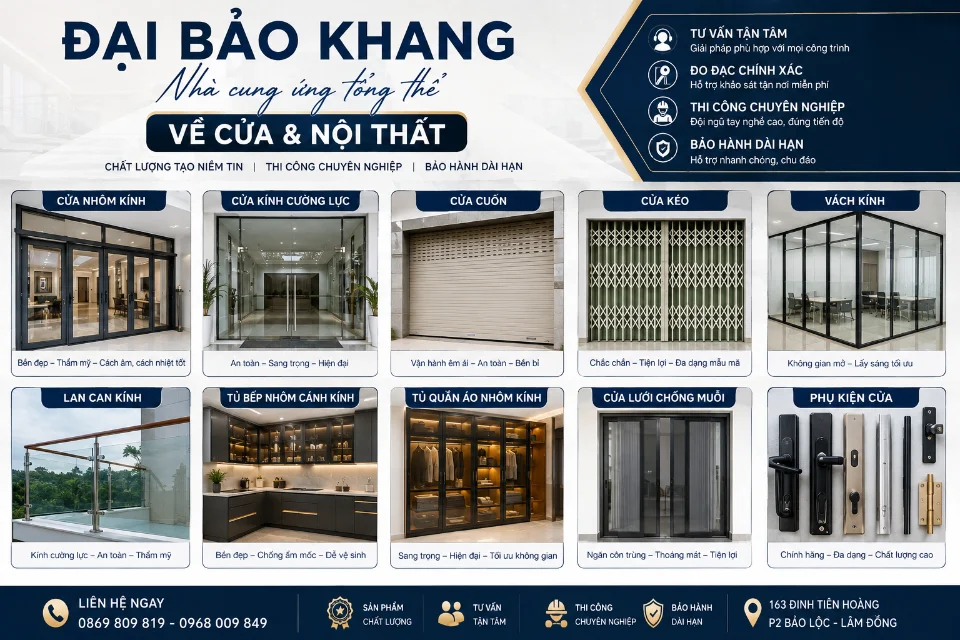 ĐẠI BẢO KHANG – KHÔNG CHỈ LÀM CỬA MÀ LÀM CHO CÔNG TRÌNH HOÀN THIỆN HƠN