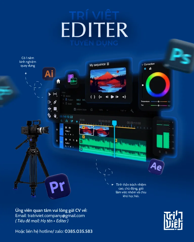 Tuyển Dụng Vị Trí EDITOR