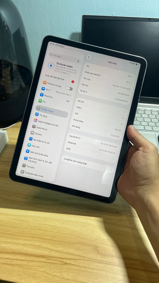 Ipad air m3 wifi 128gb zin đẹp mới sạc 20 lần