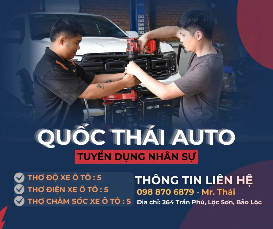 QUỐC THÁI AUTO TUYỂN DỤNG