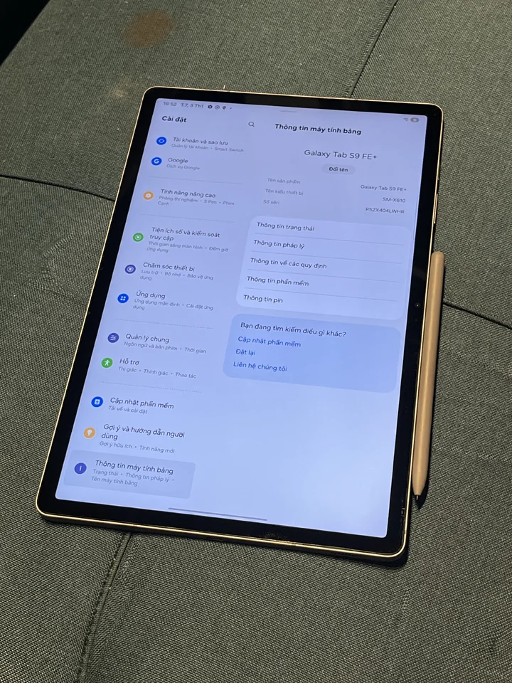 Samsung Galaxy Tab S9 FE Plus – Zin đẹp, dùng sướng
