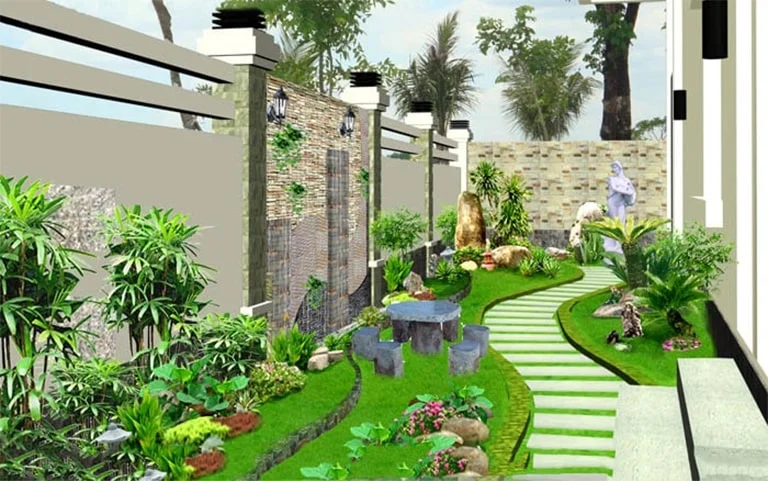 tiểu cảnh sân vườn.webp