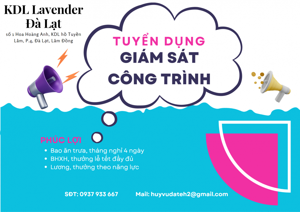 Tuyển Kỹ Sư Xây Dựng, Giám Sát Công Trình