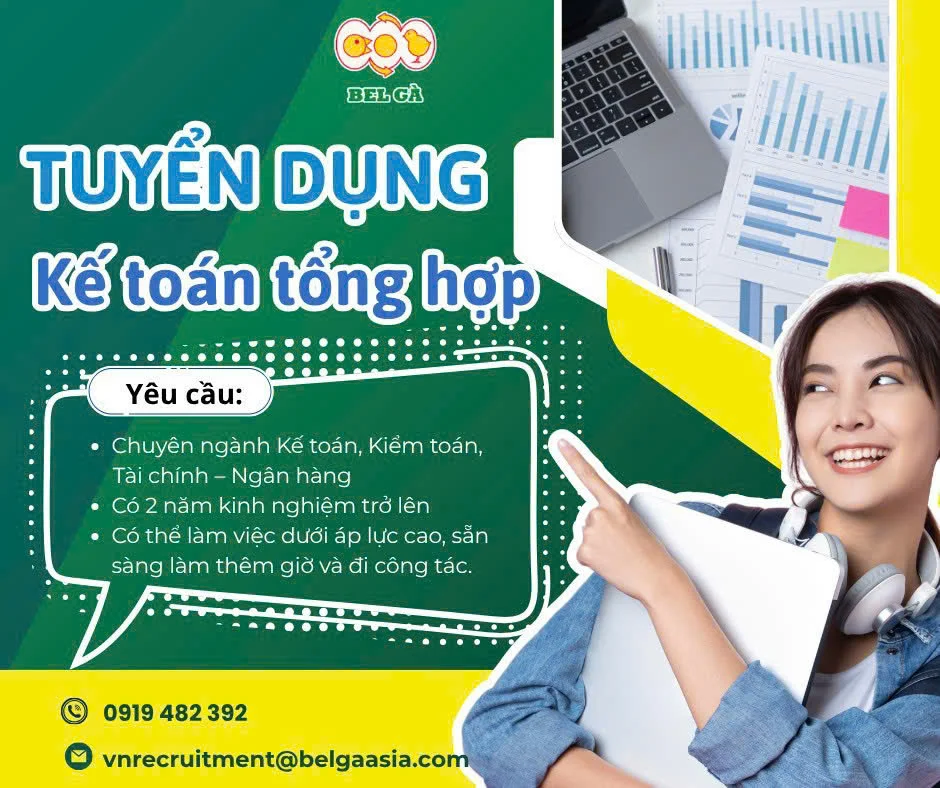 TUYỂN DỤNG KẾ TOÁN TỔNG HỢP