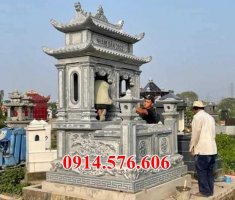 Thi công lắp đặt 05 mộ đôi bằng đá đẹp - lăng mộ hung táng chôn tươi.jpg
