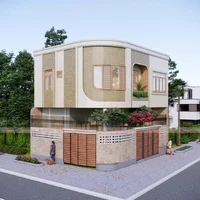 Mẫu Nhà Phố 2 Tầng 2 Mặt Tiền Đẹp Độc Lạ.webp