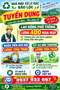 Tuyển dụng nhà máy xanh Bảo Lộc.webp